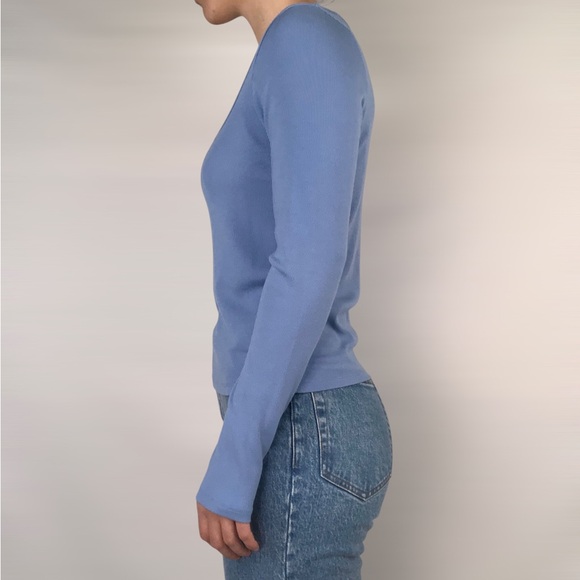 NEW Wilfred Free Integral Go To Longsleeve Azurine Blue Size L - Picture 4 of 7